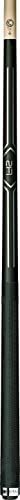LUCASI LHC14-19K Pool Cue Stick Matte Black and Metallic Silver Uni-loc Kamui Soft Black