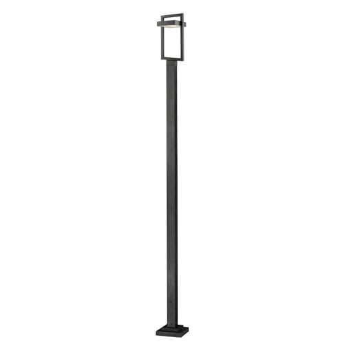 Z-Lite 1 Light Outdoor Post Mounted Fixture Black