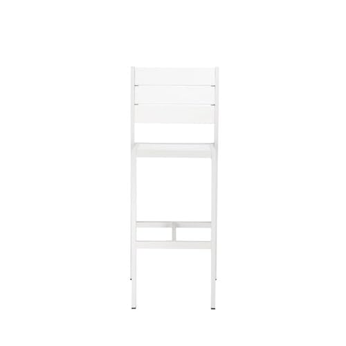 Pangea Home Breeze 44" Aluminum Outdoor Bar Stools Set of 6 White