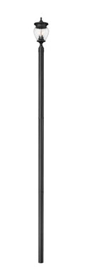 Z-Lite Davina 3 Light 139" Tall Post Light Black