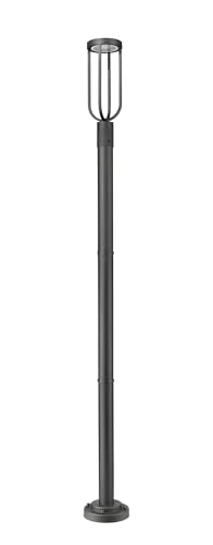 Z-Lite Leland 1-Light Outdoor Post LED 12 Watts Sand Black
