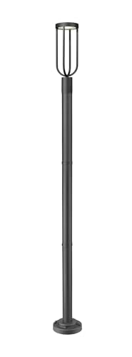 Z-Lite Leland 1-Light Outdoor Post LED 12 Watts Sand Black