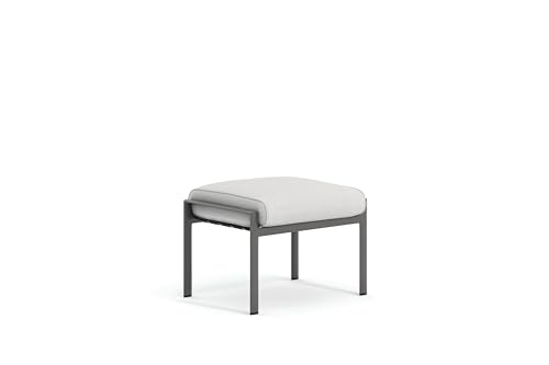 Winston Southern Cay Cushion Ottoman Weathered Teak/Idol Cloud