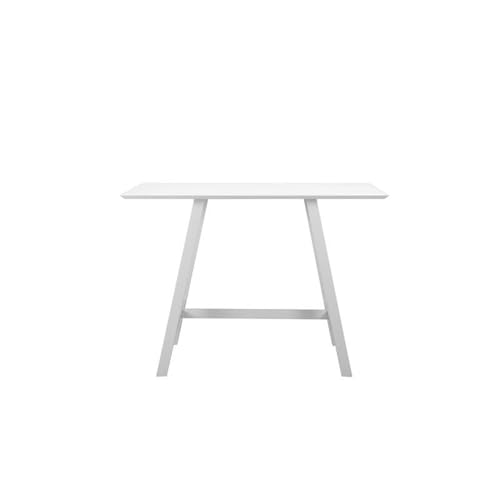Pemberly Row 7-Piece Modern Aluminum Frame Patio Bar Set White