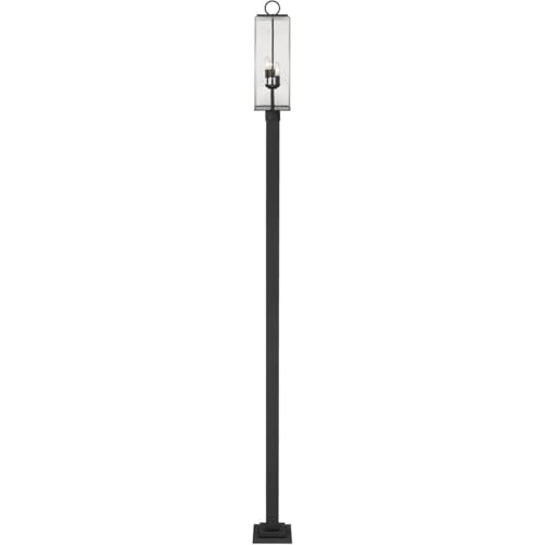 Z-Lite 592PHBS-536P-BK Sana Outdoor Post Light, 3-Light, 180 Total Watts Black