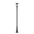 Z-Lite 1 Light Outdoor Post Mounted Fixture Oil Rubbed Bronze