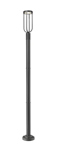Z-Lite Leland 1-Light Outdoor Post LED 12 Watts Sand Black