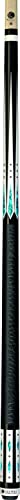 Lucasi Hybrid LHC98 Pool/Billiard Cue Stick Black/White Points/Turquoise/Silver