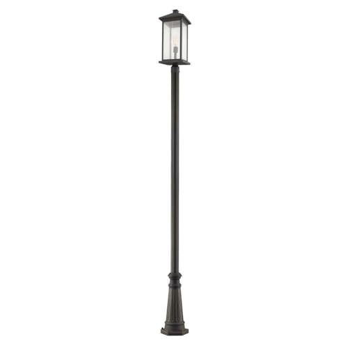 Z-Lite Outdoor Post Mounted Fixture 1 Light Oil Rubbed Bronze