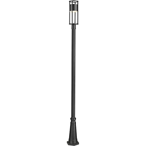 Z-Lite Luca Outdoor Post Light 1-Light 8 Watts Black
