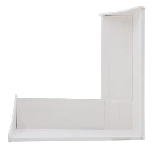 Linon Harris White Corner Breakfast Nook