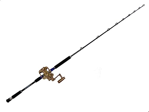 EAT MY TACKLE Pro Jigging Saltwater Rod and Reel Combo Blue
