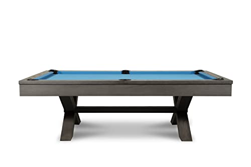 Empire USA Manhattan Slate Pool Table W/ Premium Billiard Accessories Charcoal