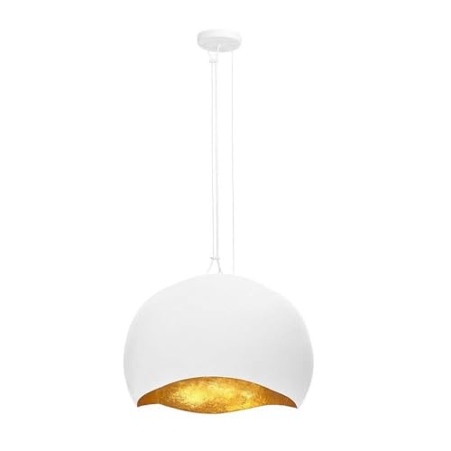 Eurofase Baleia 3-Light Pendant Modern Style 16" Tall 24" Wide White/Gold Foil Finish