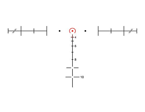 Trijicon ACOG Rifle Scope 3.5X35 Red Horseshoe Reticle .223 with TA51 Mount Matte Finish Red