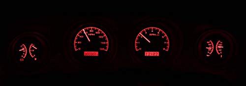 Restoration Performance 1969 Ford Mustang VHX System Silver Face Red Display