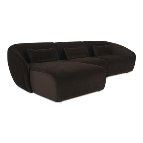Moe's Home Collection Amelia Lounge Modular Left Sectional Espresso