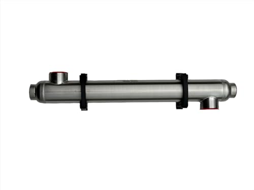 Badgerpipe 600k BTU Stainless Steel Heat Exchanger for Pools/Spas