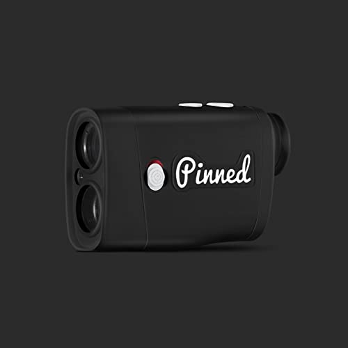 Pinned Golf Prism Slope Rangefinder | USB Rechargeable Distance Finder Black