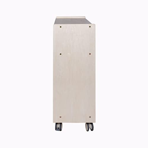 Angeles Mobile 5-Section Locker with Shoe Storage Wooden