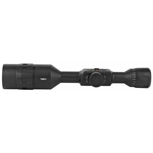 ATN ThOR 4 HD Thermal Rifle Scope 4-40x 640x480 with HD Video Recording Wi-Fi GPS Smooth Zoom Matte Black