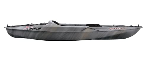 Sun Dolphin Journey 10 SS Sit on Top Kayak 1 Person Fishing Kayak Angler Gray Swirl