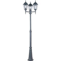 Maxim Traditional 3 Light Outdoor Pole/Post Mount Black 24" Wide x 100" High