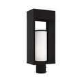 Livex 20985-04 Bleecker 20" One Light Outdoor Post Top Lantern Black