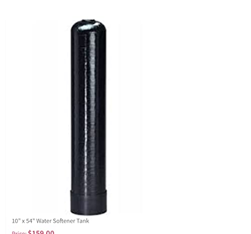 Generic Whole House Fluoride Removal Water Filter 1.5 Cubic Ft Bone Char - 10"x54" Black Blue