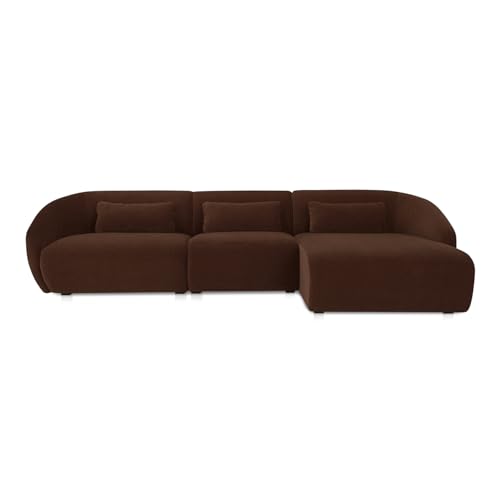 Moe's Home Collection Amelia Lounge Modular Right Sectional Chestnut