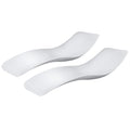 Aquamarine In-Pool Chaise Lounge Set - Weather Resistant Garden Chairs - Compatible with All Pool Types - White