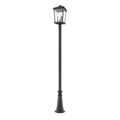 Z-Lite 3 Light Outdoor Post Mounted Fixture Oil Rubbed Bronze