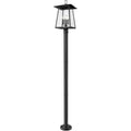 Z-Lite Rainer 4 Light 98" Tall Post Light Black