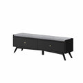 212 Main Flynn Bench 59x15x18.5 in Black