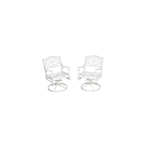 Homestyles Sanibel Black 7-Piece Outdoor Dining Set Off White