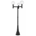 Z-Lite Laurent Outdoor Post 3-Light 180 Watts Black