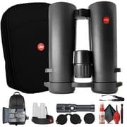 Leica 8x42 Noctivid Waterproof Binocular Black with Deluxe Backpack and Accessories