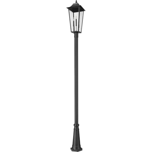 Z-Lite Gannon 3 Light 126" Tall Post Light Black