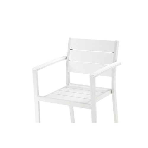 Pangea Home Breeze 44" Aluminum Outdoor Bar Stools Set of 6 White