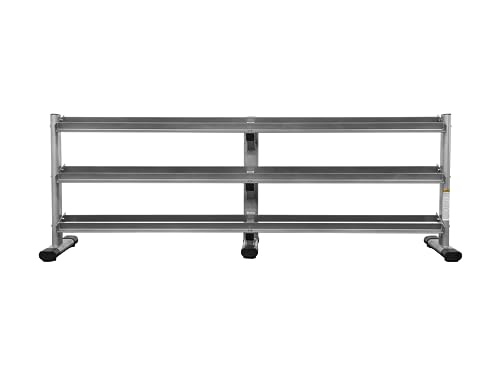 BK BodyKore 5-100lb Dumbbell Rack G243 Silver