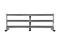 BK BodyKore 5-100lb Dumbbell Rack G243 Silver