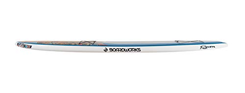 Boardworks Raven Touring All Water Stand Up Paddleboard EXP Veneer Epoxy Hardboard 12' 6" Bamboo/Grey/Teal