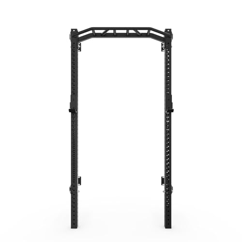 PRx Performance Profile® PRO Squat Rack with Kipping Pull Up Bar Black with Multi-Grip Bar