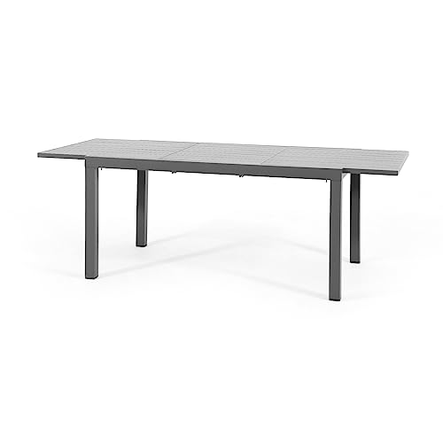 JARDINA Outdoor You Living Salina 9-Piece Aluminum Patio Dining Set for 8 Grey