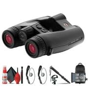 Leica 10x32 Geovid Pro Rangefinder Binoculars with Tripod Adapter, Backpack, Monopod, Cleaning Kit, and Cap Keeper