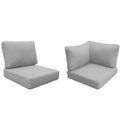 TK Classics High Back Cushion Set for FAIRMONT-11a Gray