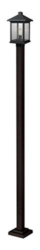 Z-Lite 531PHBS-536P-ORB Oil Rubbed Bronze 112" Tall Outdoor Lantern Post Light