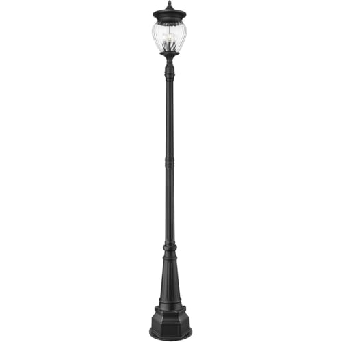 Z-Lite Davina 4 Light Post Light 108" Black