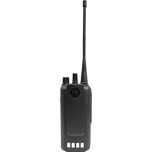 Motorola Solutions CP100D UHF Portable Two Way Radio Bundle with PTT Earpiece Black