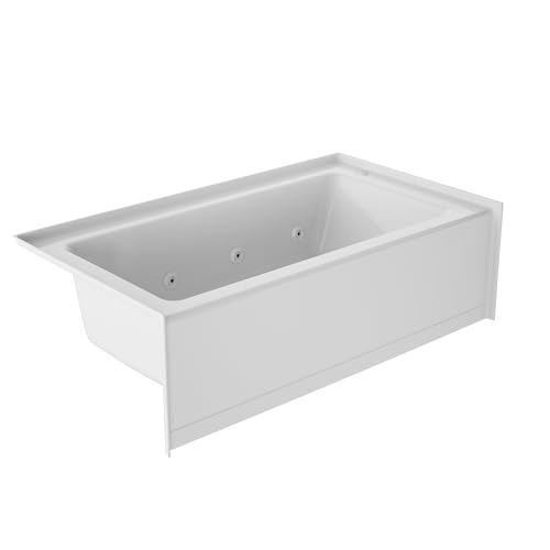Jacuzzi SIGNATURE Acrylic Low-Profile Heated Soak & Jet Massage Bathtub White